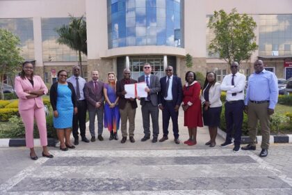 The Boeringher Ingelheim and Mission for Essential Drugs and Supplies teams together after signing a partnership to improve access to subsidized type 2 diabetes and hypertension
